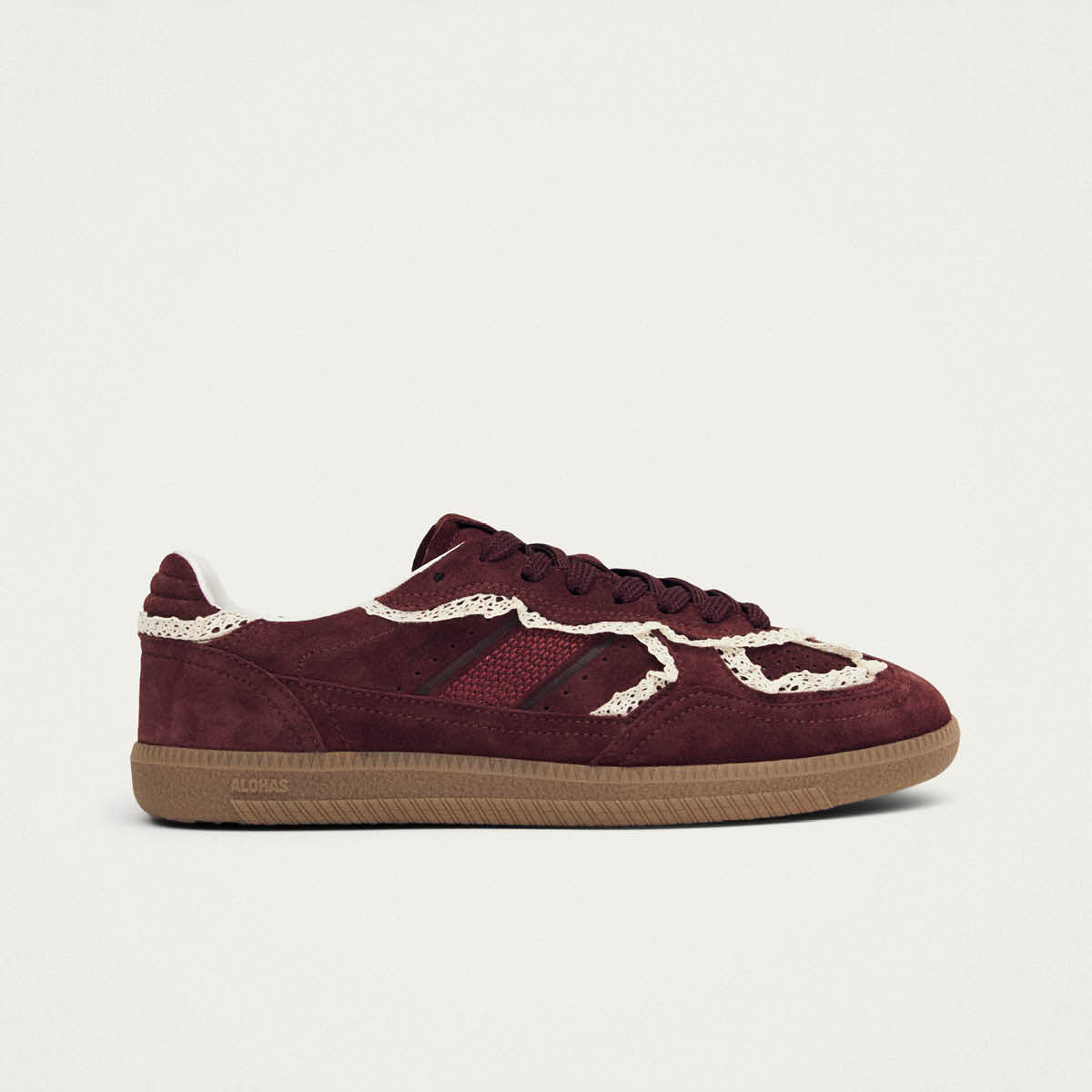 Tb.490 Crochet Burgundy Leather Sneakers - Image 3