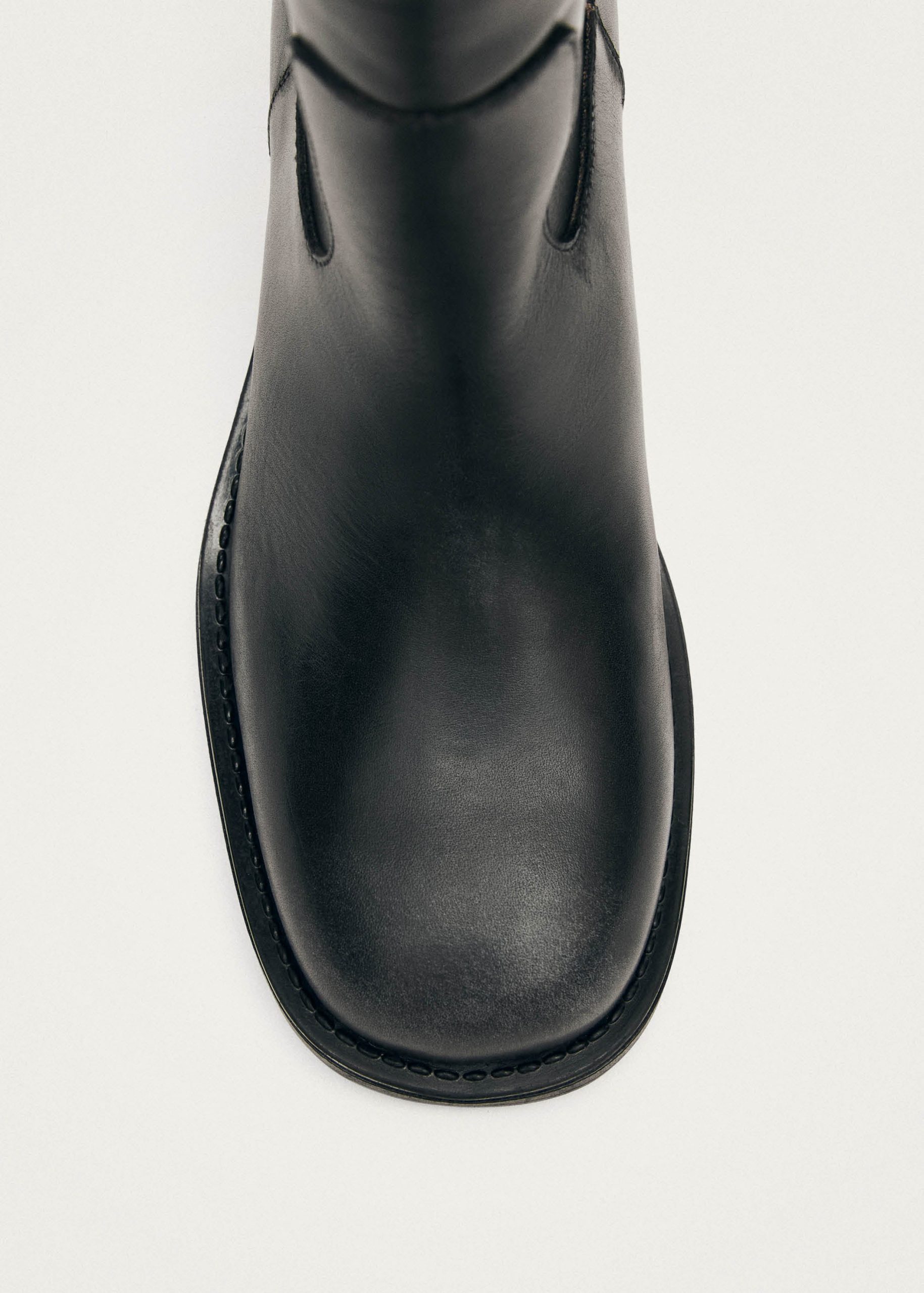 Sajan Black Leather Boots - Image 5
