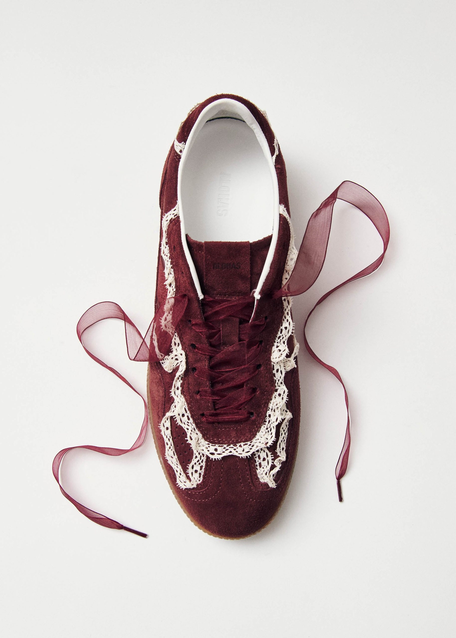 Tb.490 Crochet Burgundy Leather Sneakers - Image 4