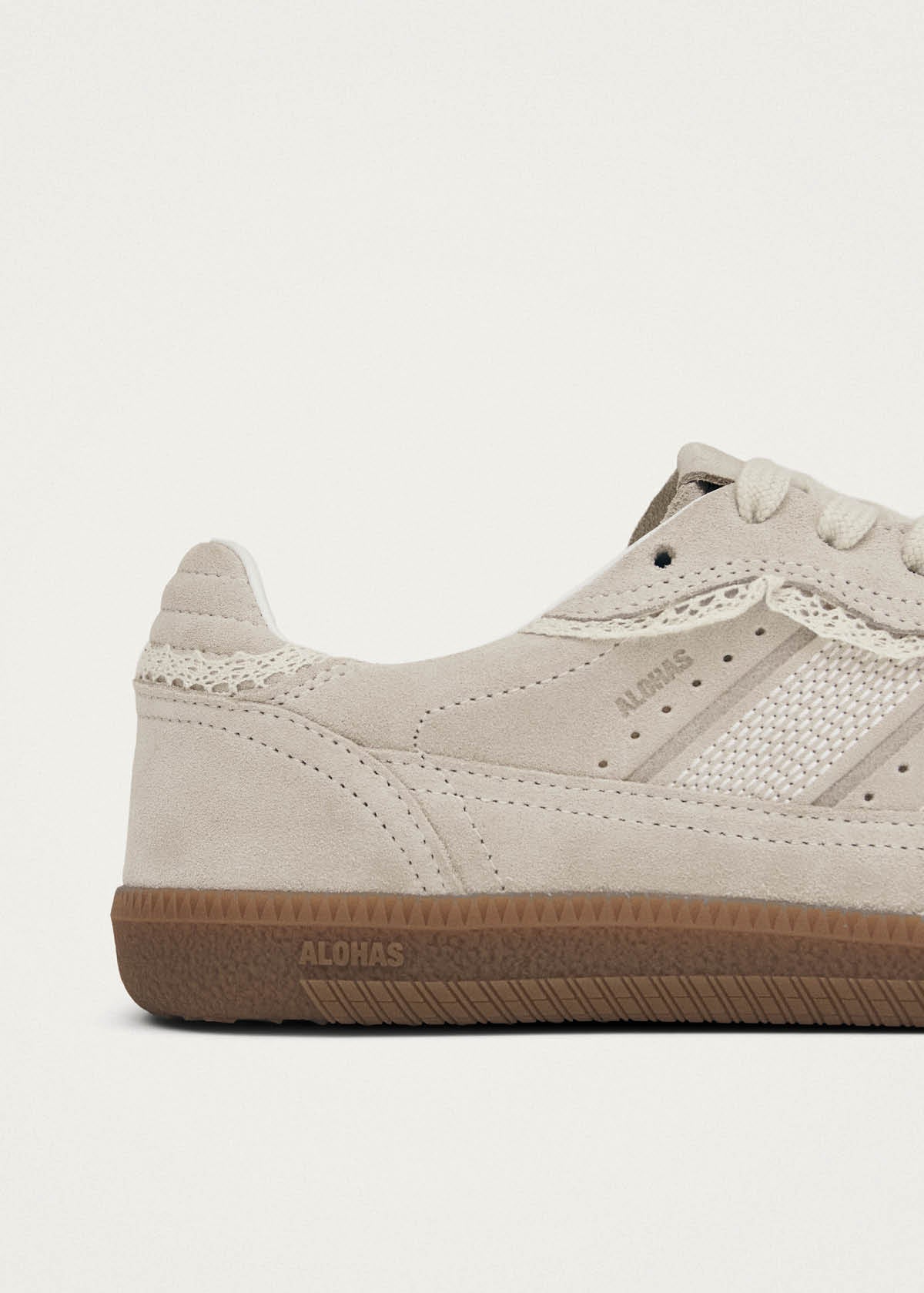 Tb.490 Crochet Cream Leather Sneakers - Image 8
