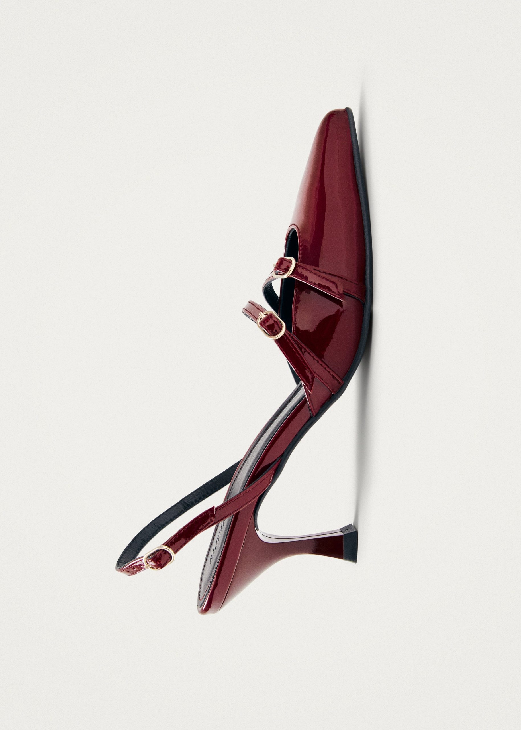 Joelle Burgundy Patent Leather Pumps - Image 5