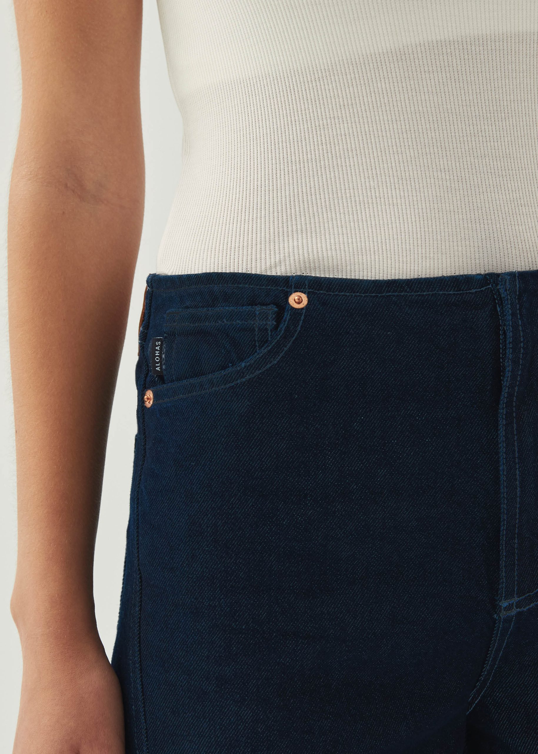 Magda Indigo Denim Trousers - Image 4