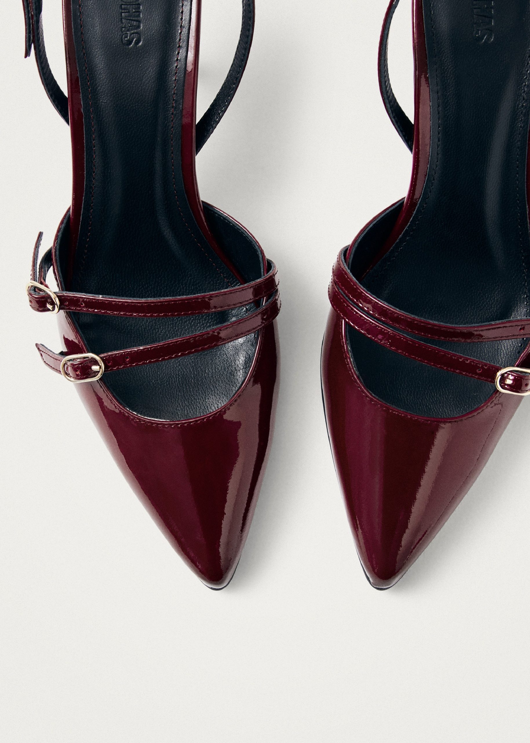 Joelle Burgundy Patent Leather Pumps - Image 7
