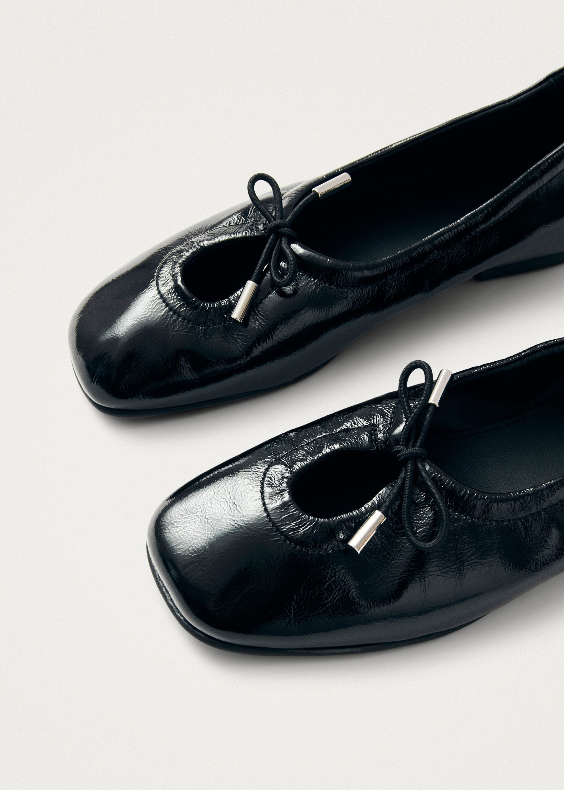Rosalind Black Patent Leather Ballet Flats - Image 6