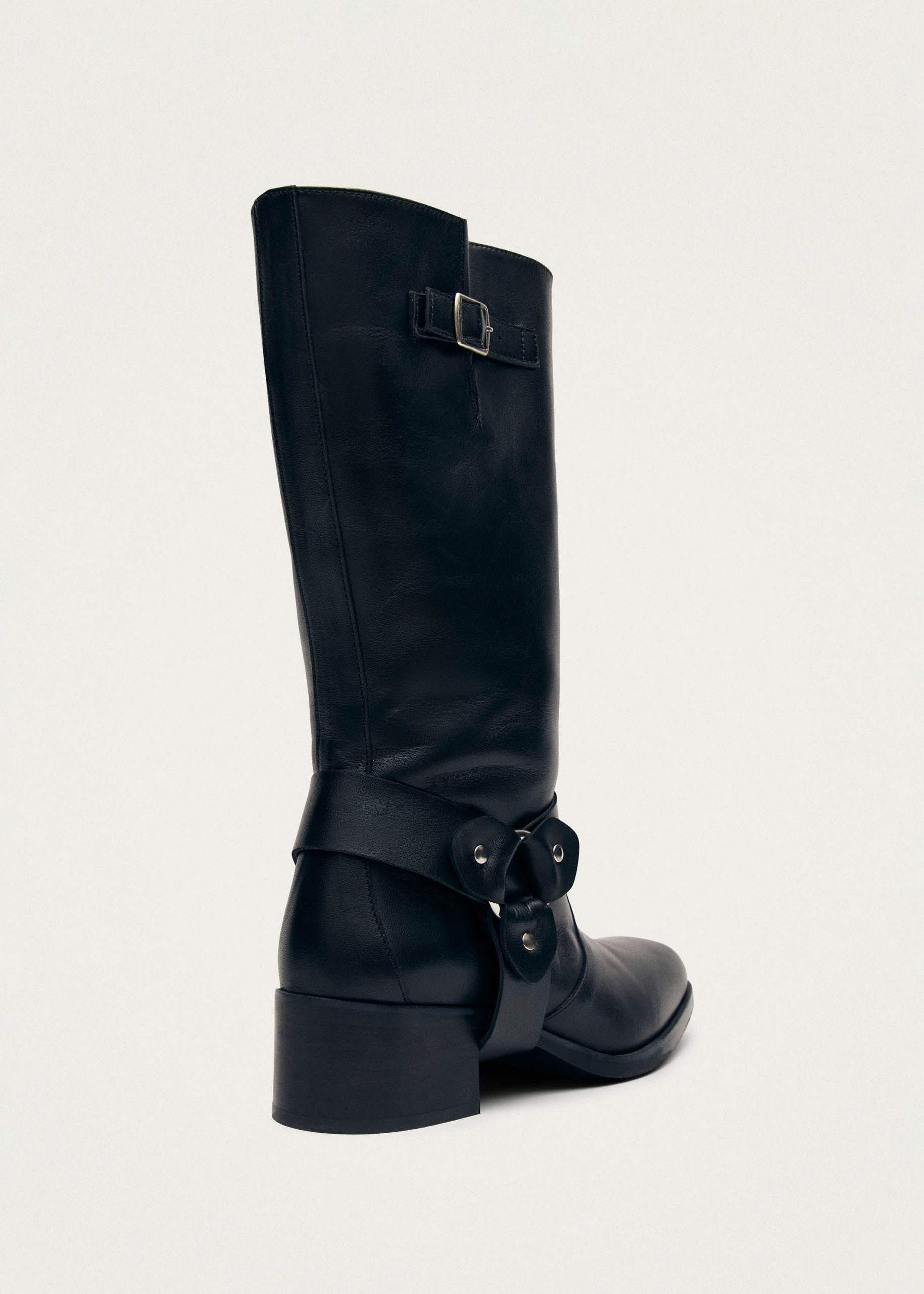 Rocky Black Leather Boots - Image 4