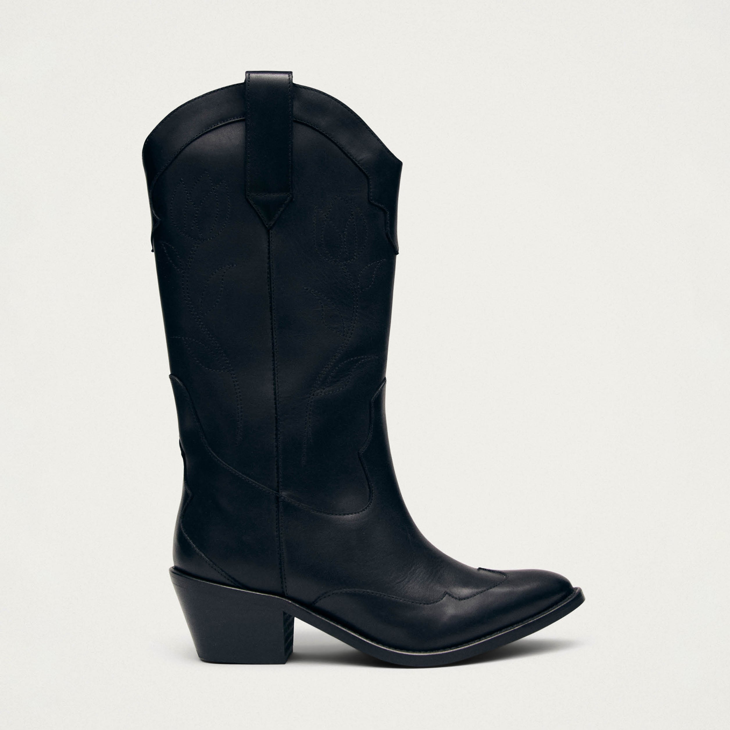 Liberty Black Leather Boots - Image 3