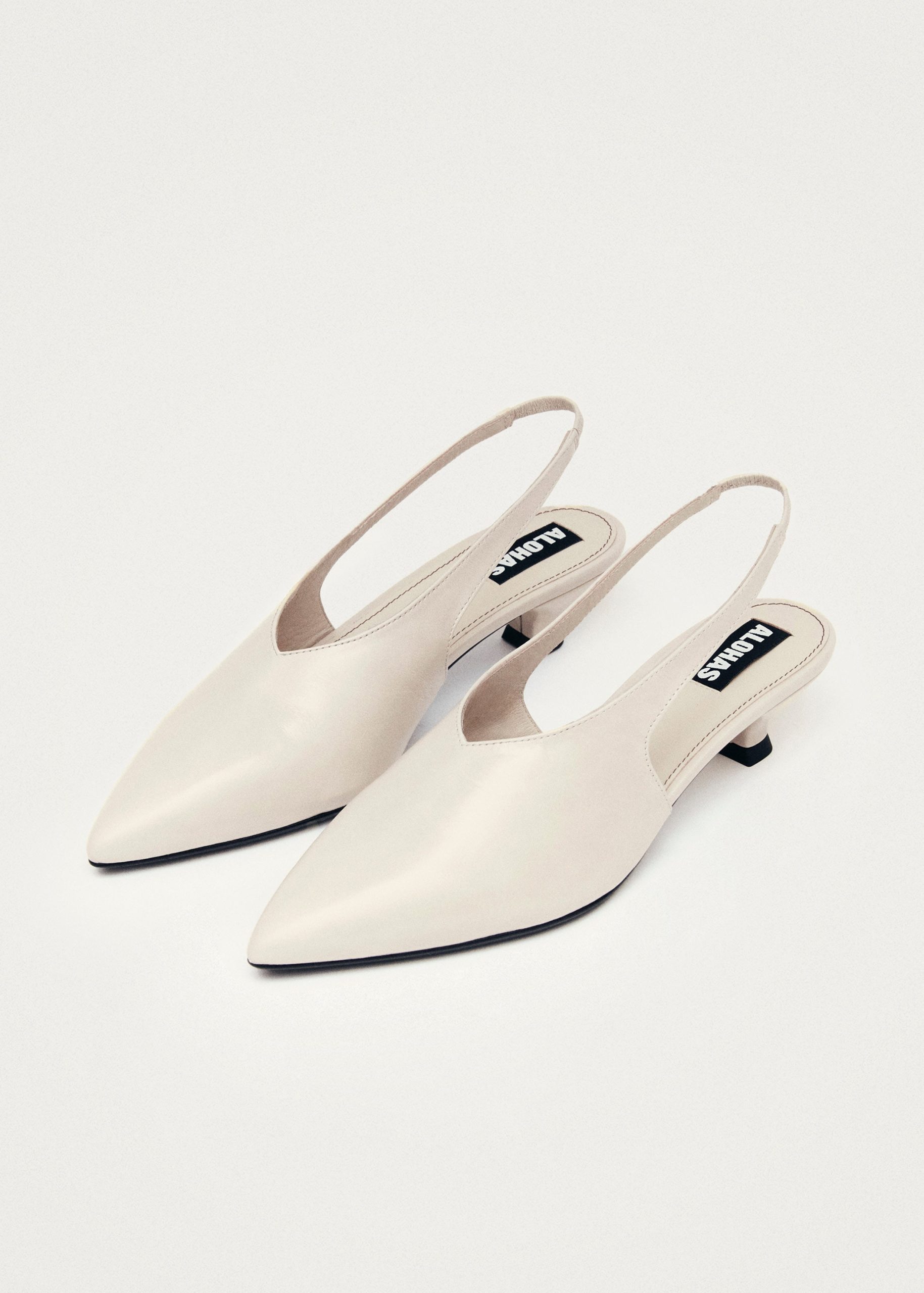 Eros Cream Leather Pumps - Image 6