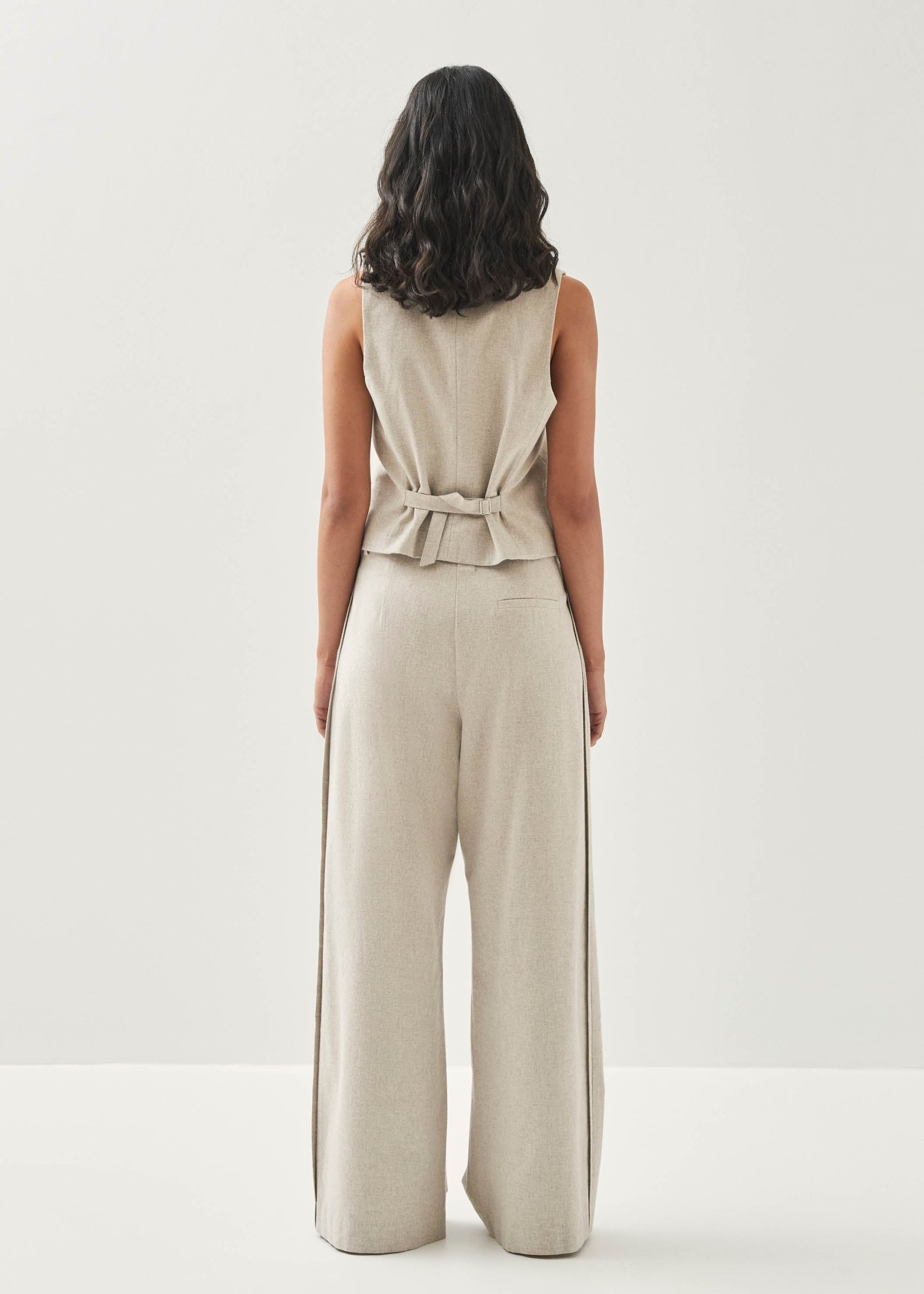 Meran Cream Trousers - Image 5