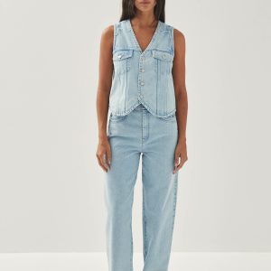 Lorenza Light Blue Denim Trousers