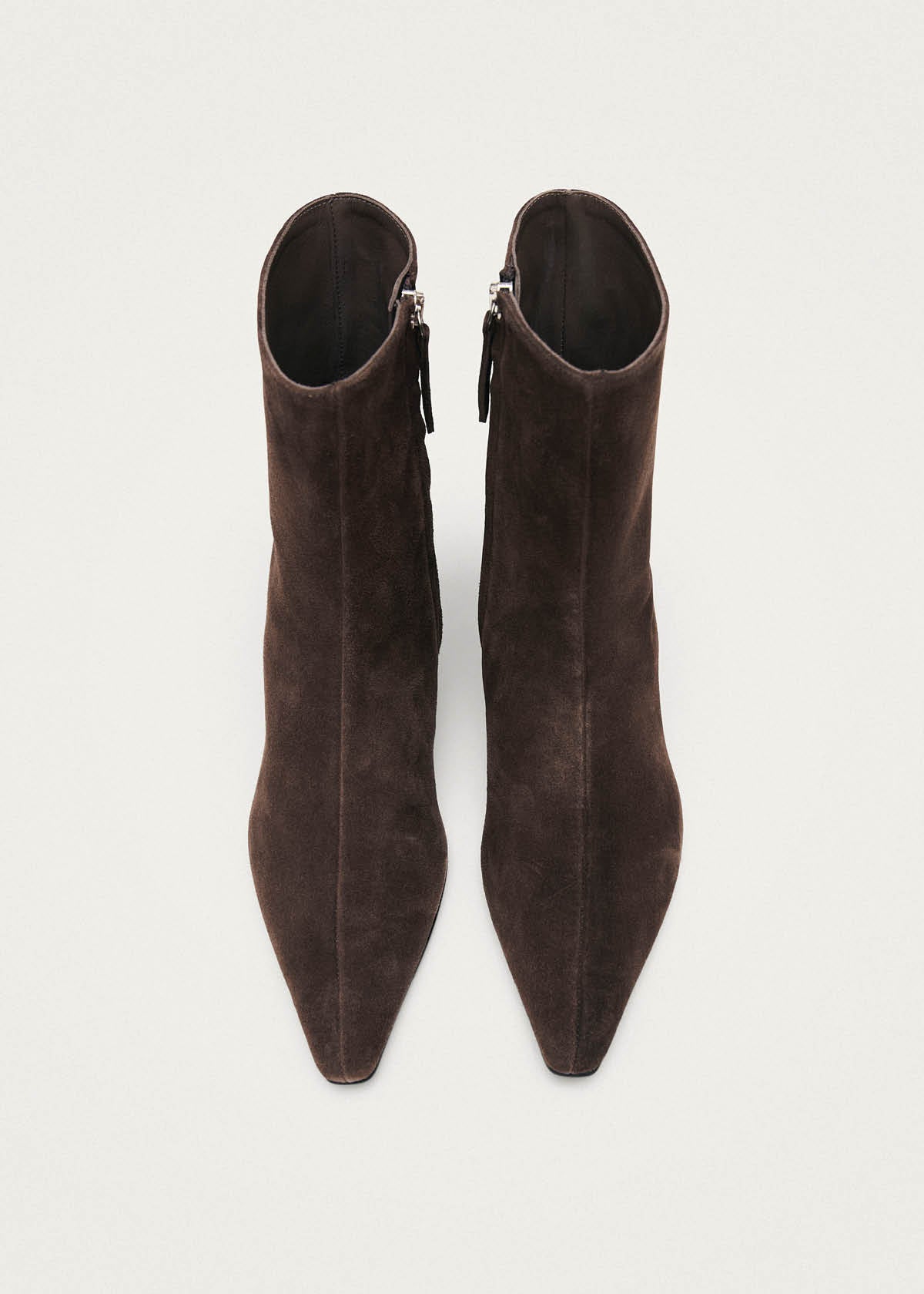 Ambar Suede Brown Leather Ankle Boots - Image 4