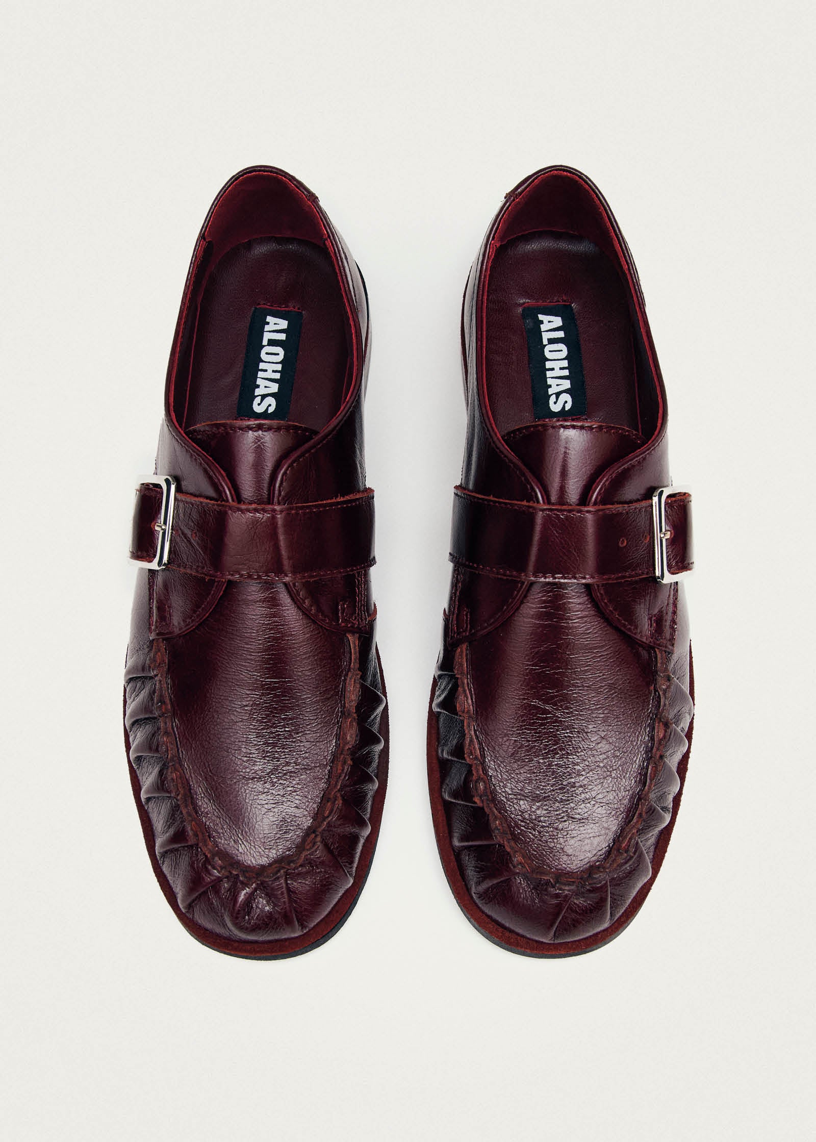 Brandy Burgundy Leather Loafers - Image 4