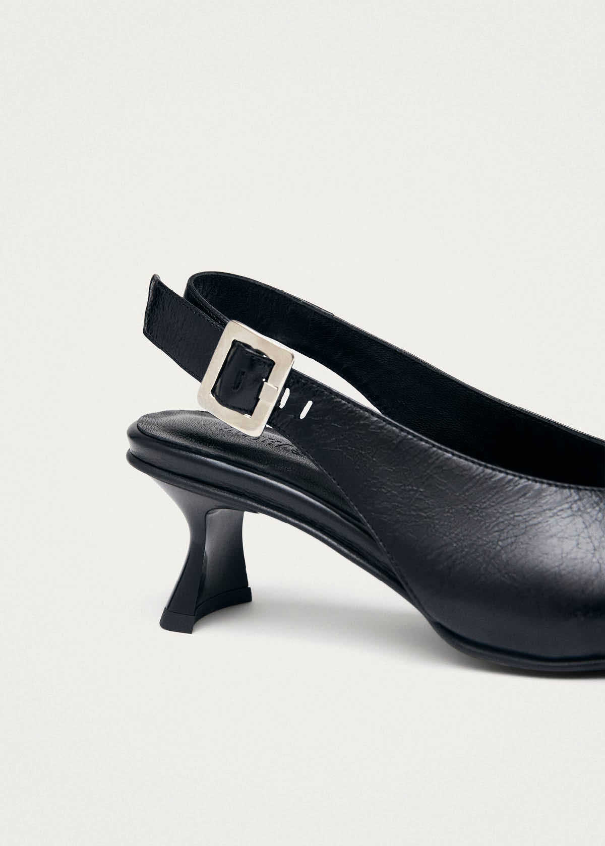 Cendra Rift Black Leather Pumps - Image 7
