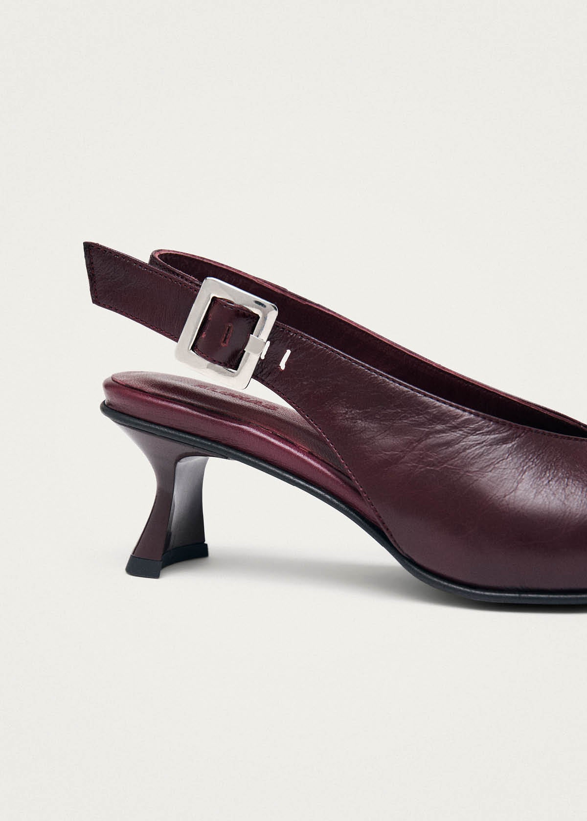 Cendra Rift Burgundy Leather Pumps - Image 7
