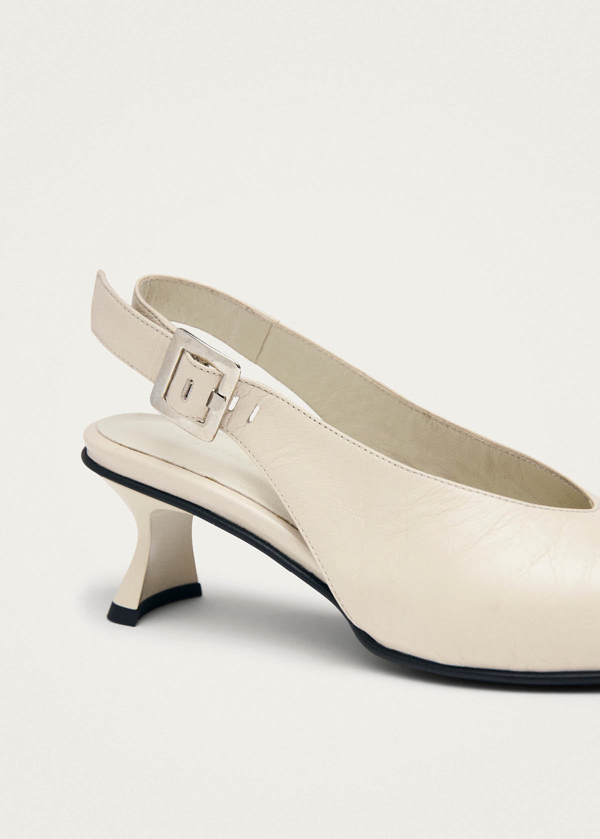 Cendra Rift Cream Leather Pumps - Image 7