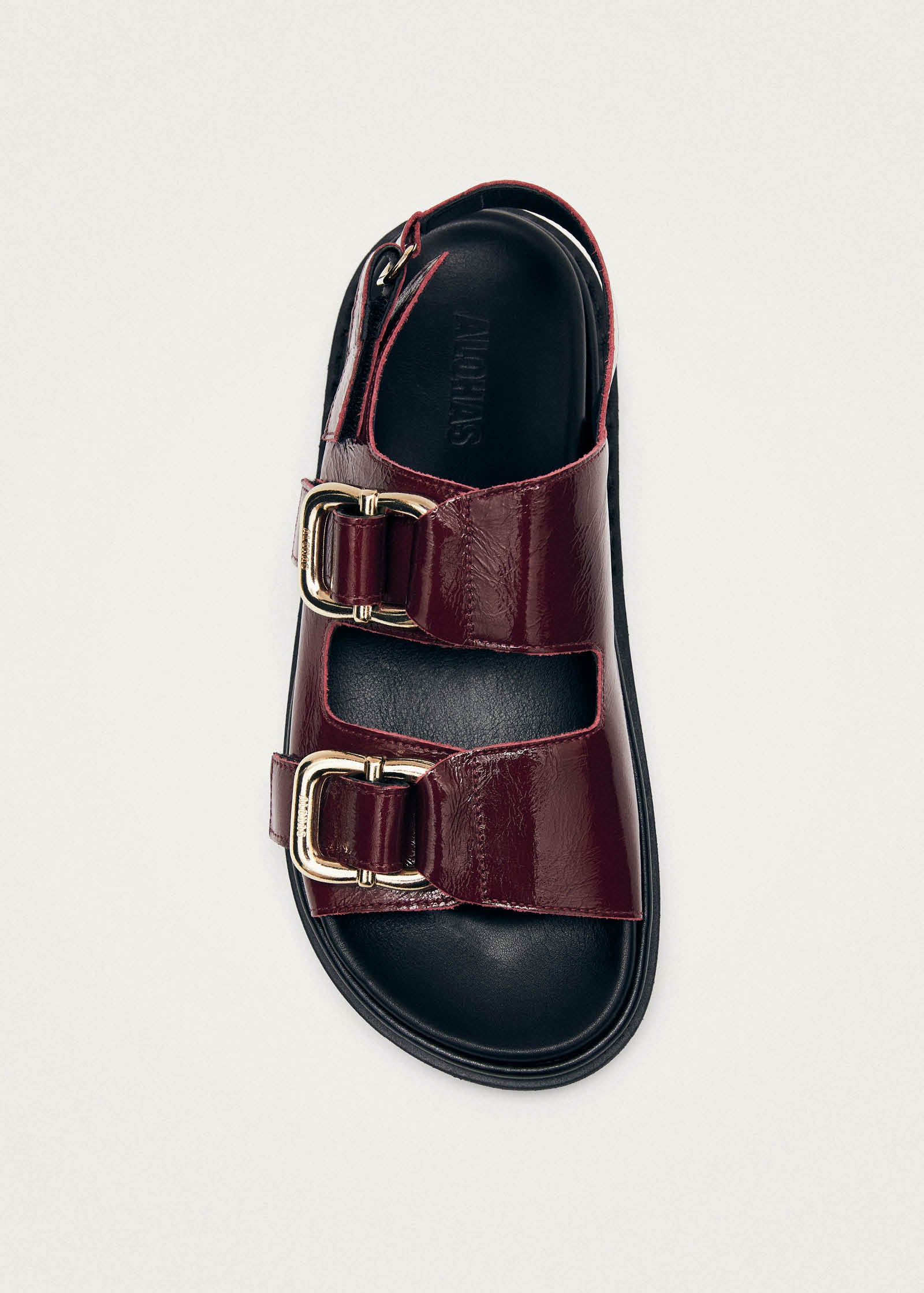 Harper Burgundy Patent Leather Sandals - Image 5
