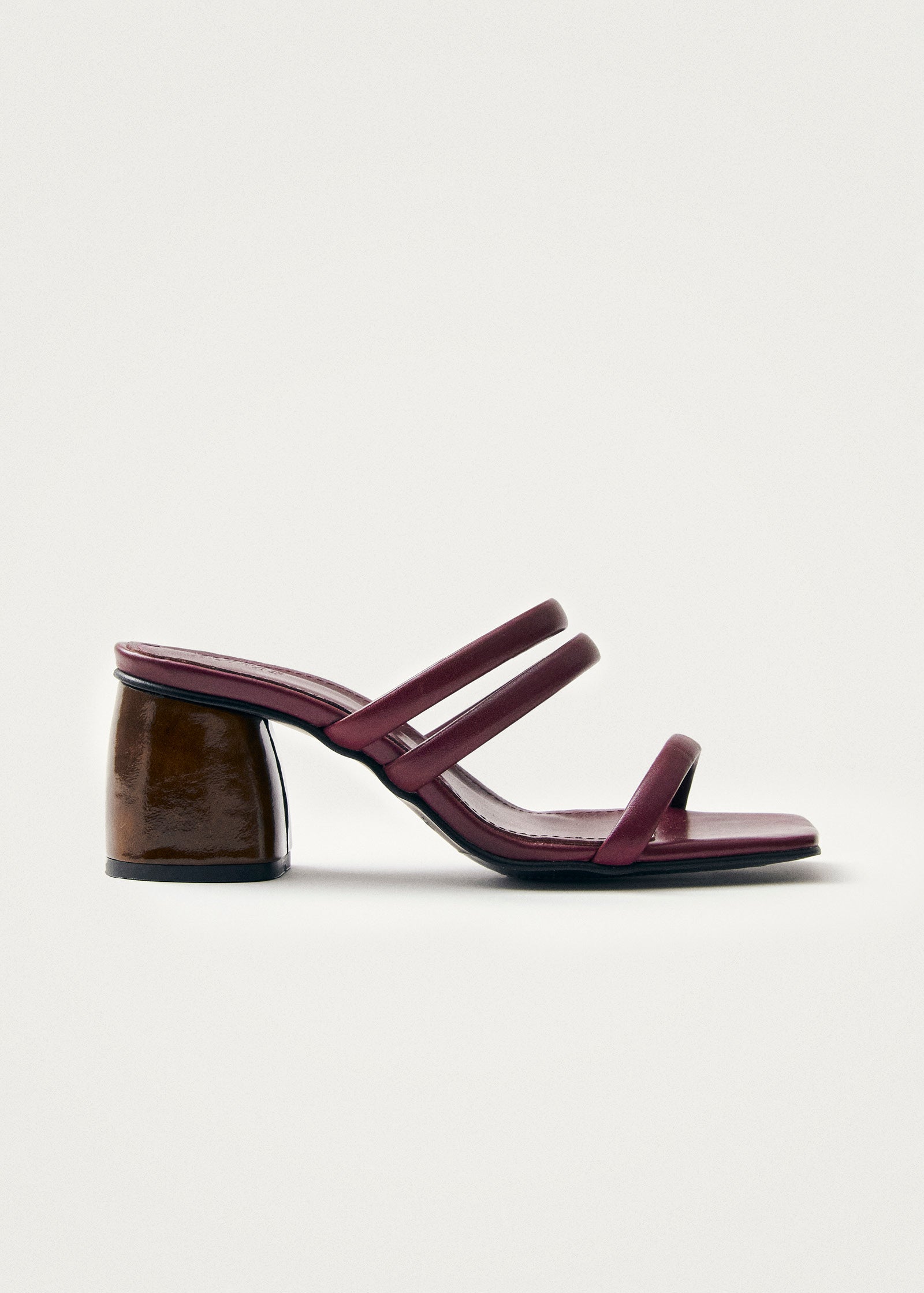 Indiana Bare Burgundy Leather Sandals