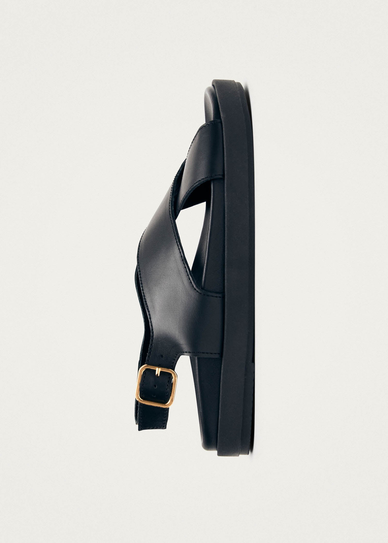 Nico Black Leather Sandals - Image 4