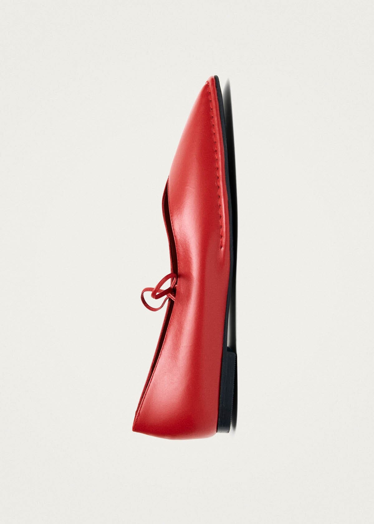 Sway Red Leather Ballet Flats - Image 6