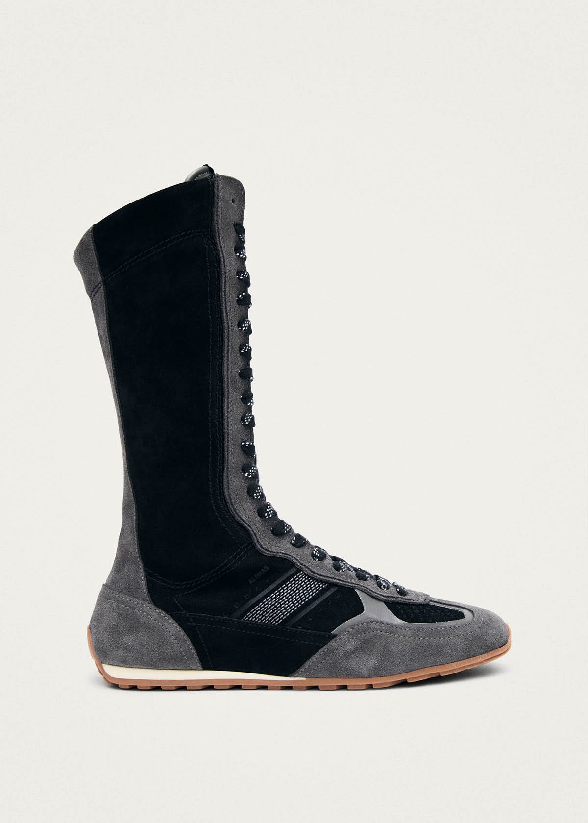 Tb.17 Suede Black Leather Sneakers