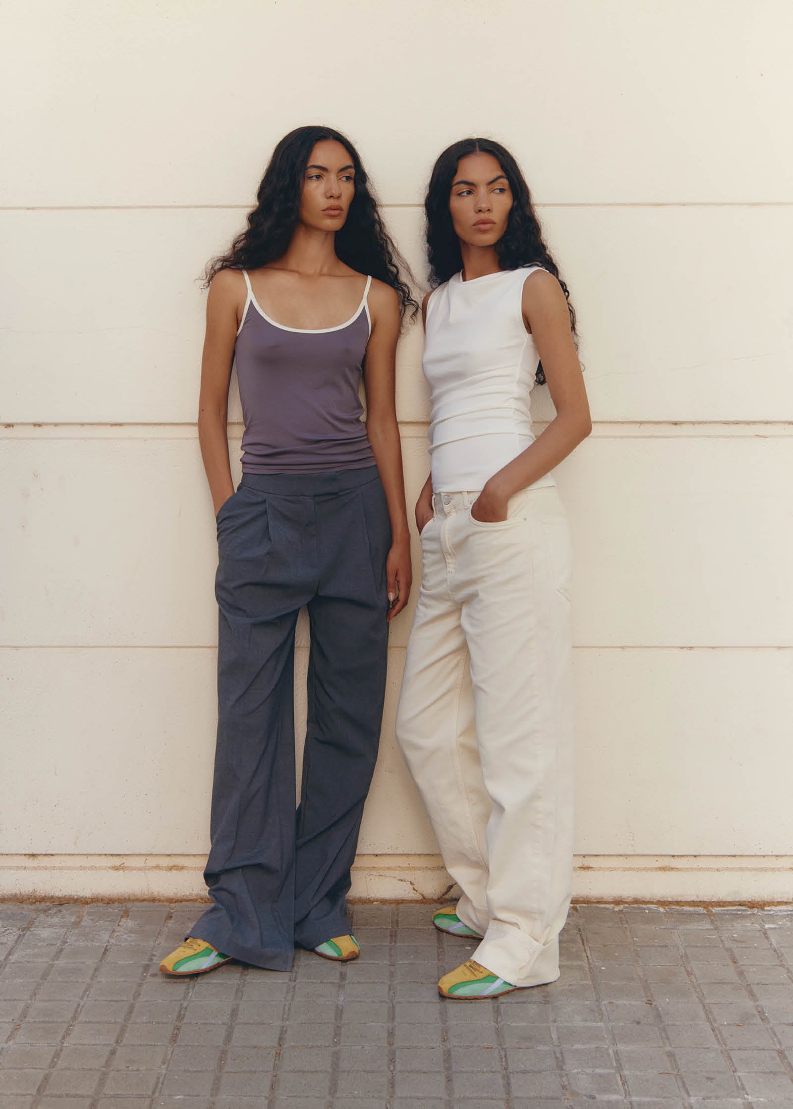 Tb.304 Nylon Green Leather Sneakers - Image 2