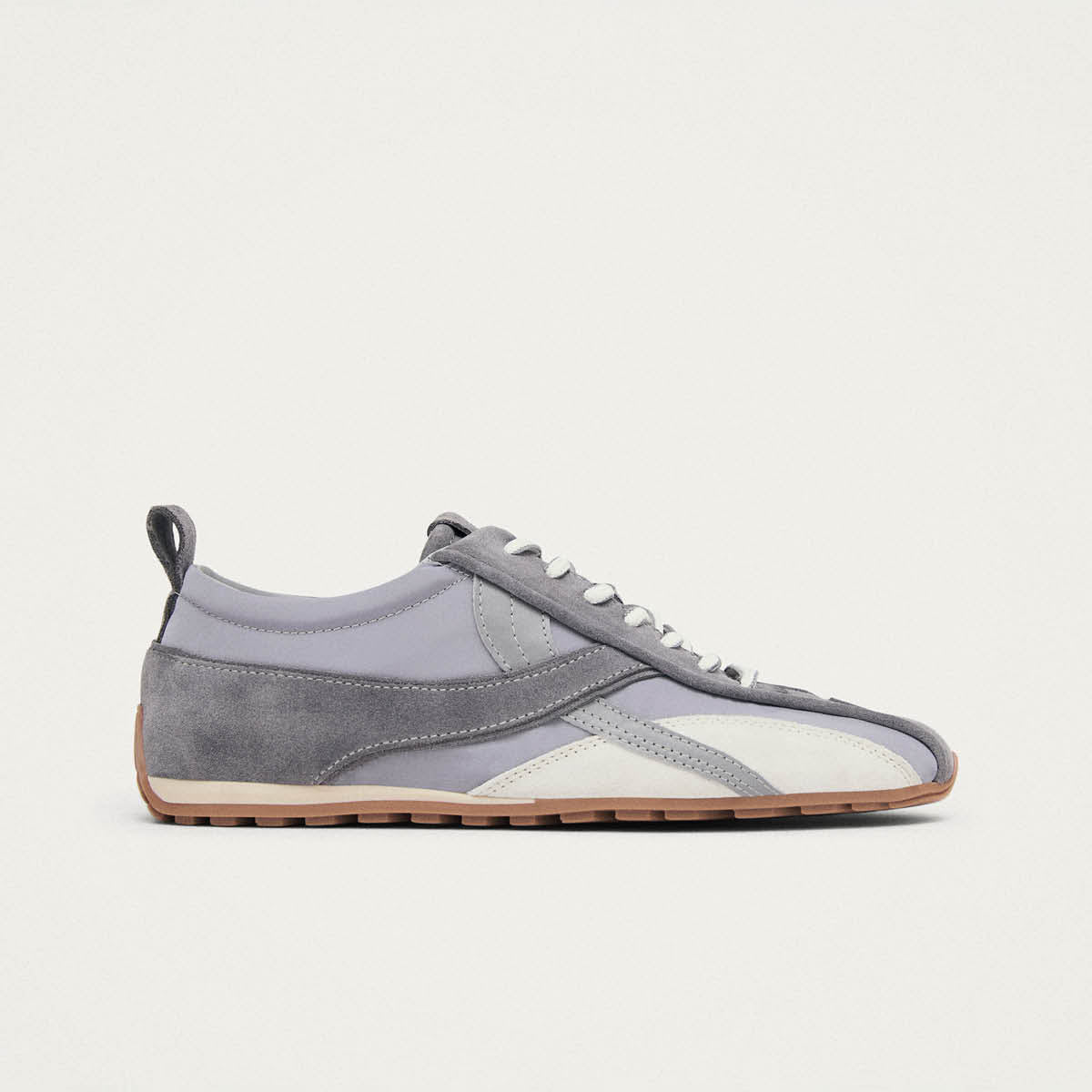 Tb.304 Nylon Grey Leather Sneakers - Image 3