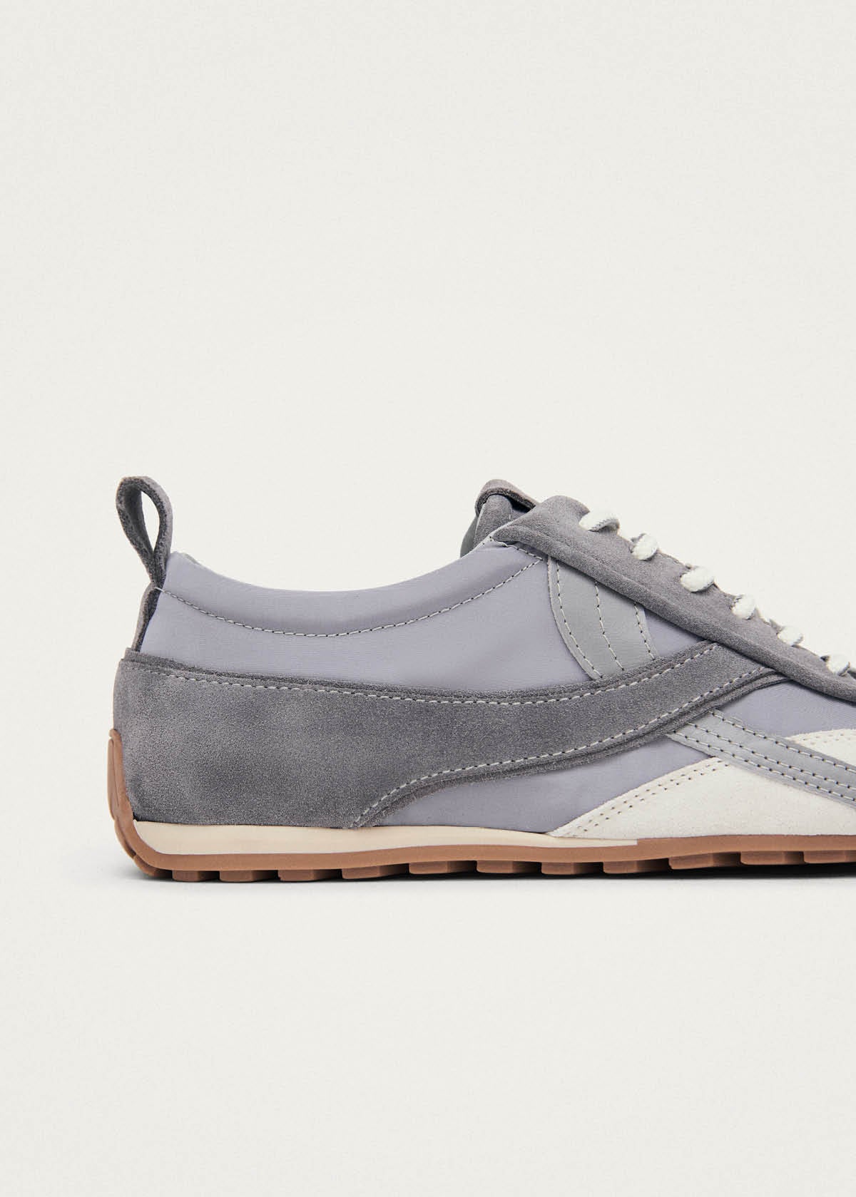 Tb.304 Nylon Grey Leather Sneakers - Image 8