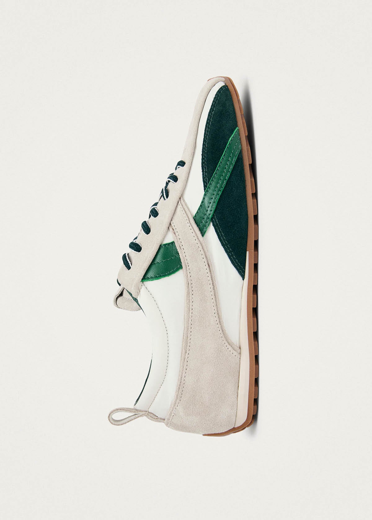 Tb.304 Nylon White & Green Leather Sneakers - Image 4