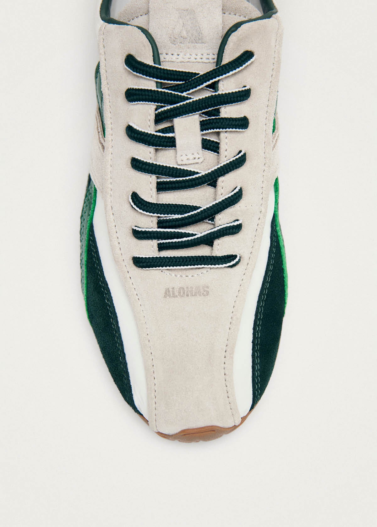 Tb.304 Nylon White & Green Leather Sneakers - Image 7