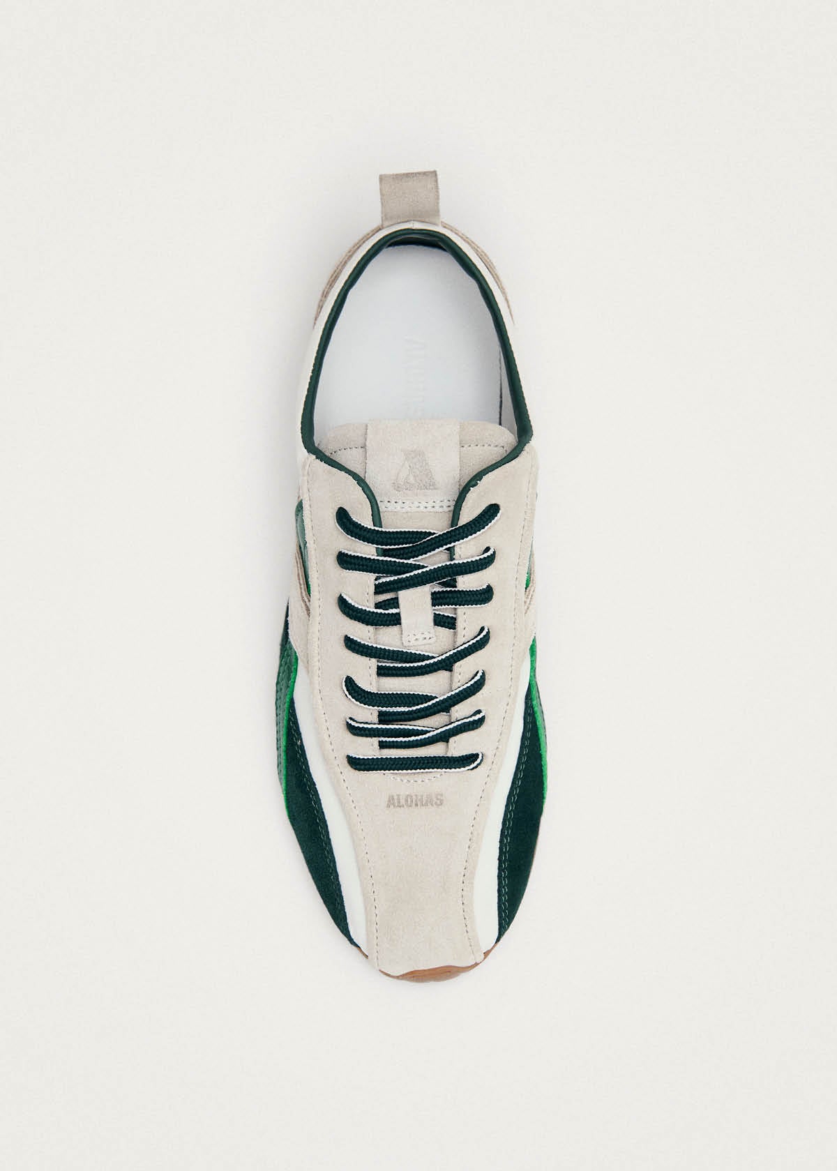 Tb.304 Nylon White & Green Leather Sneakers - Image 5