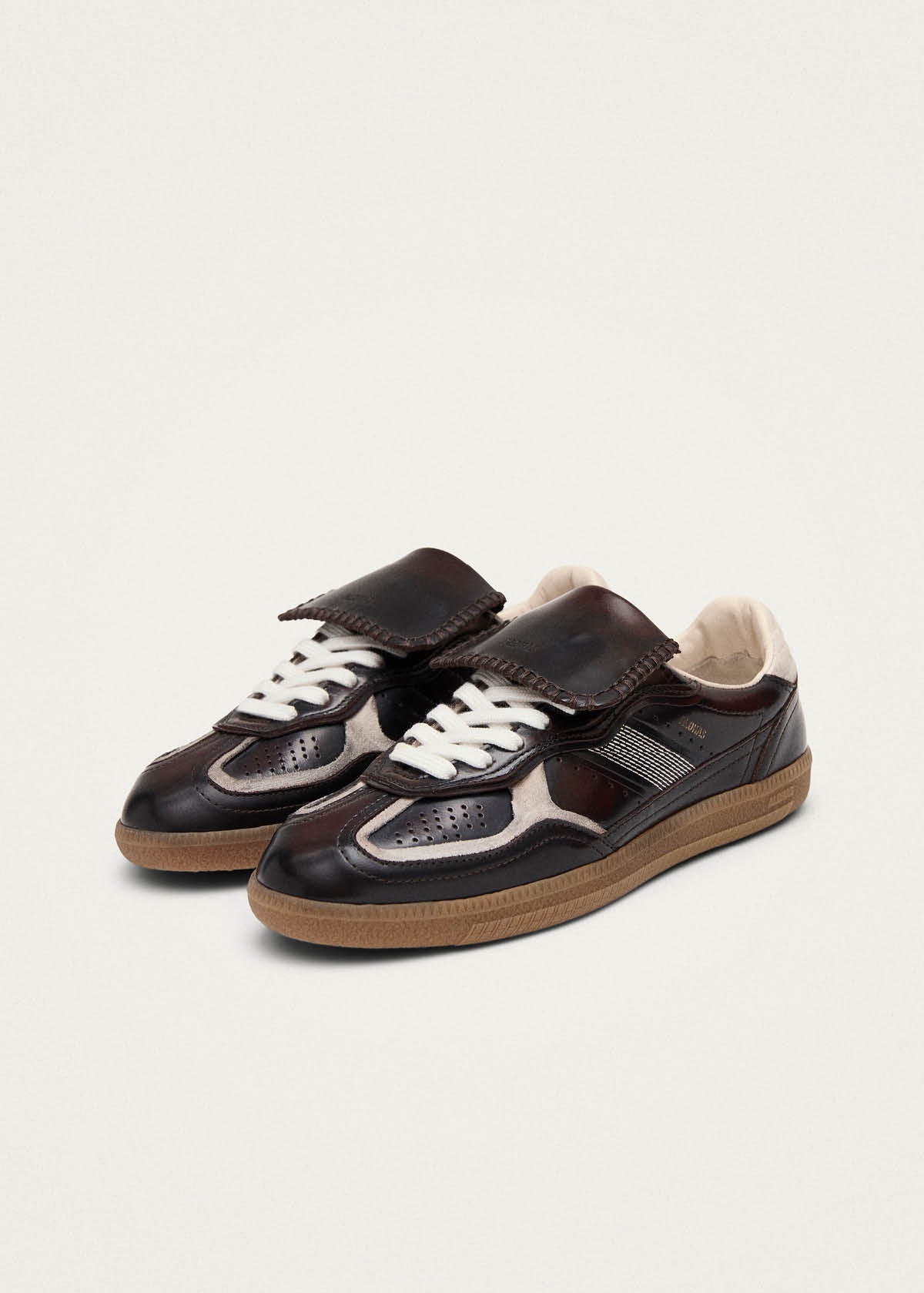 Tb.490 Club Brushed Dark Chocolate Leather Sneakers - Image 7