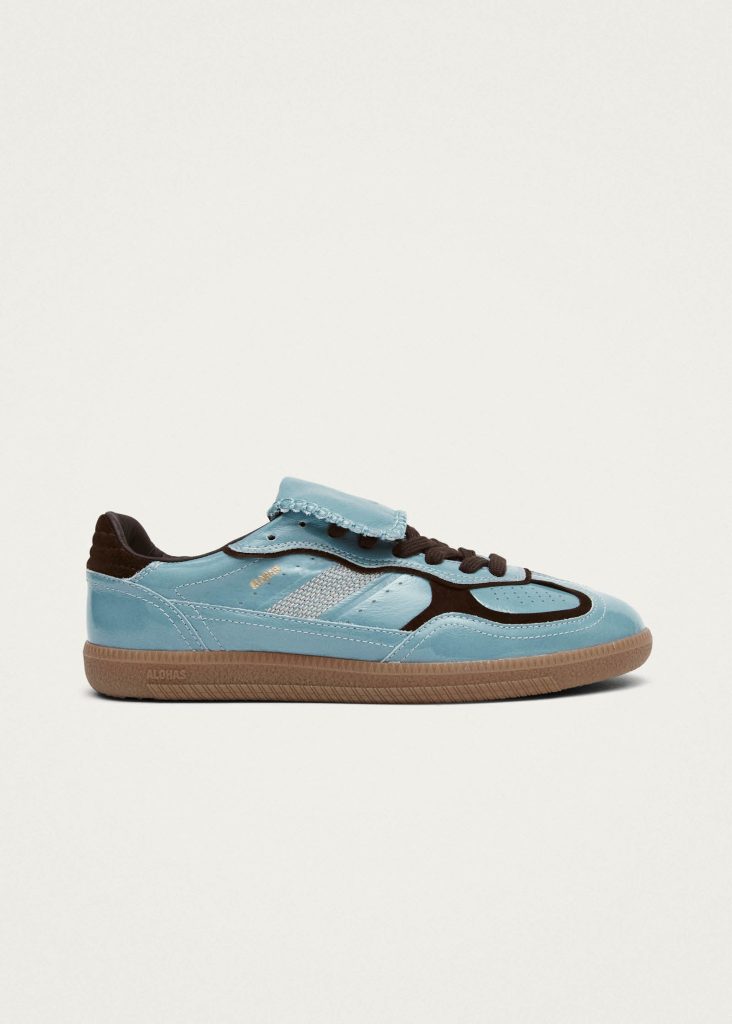 Tb.490 Club Grey Blue Patent Leather Sneakers
