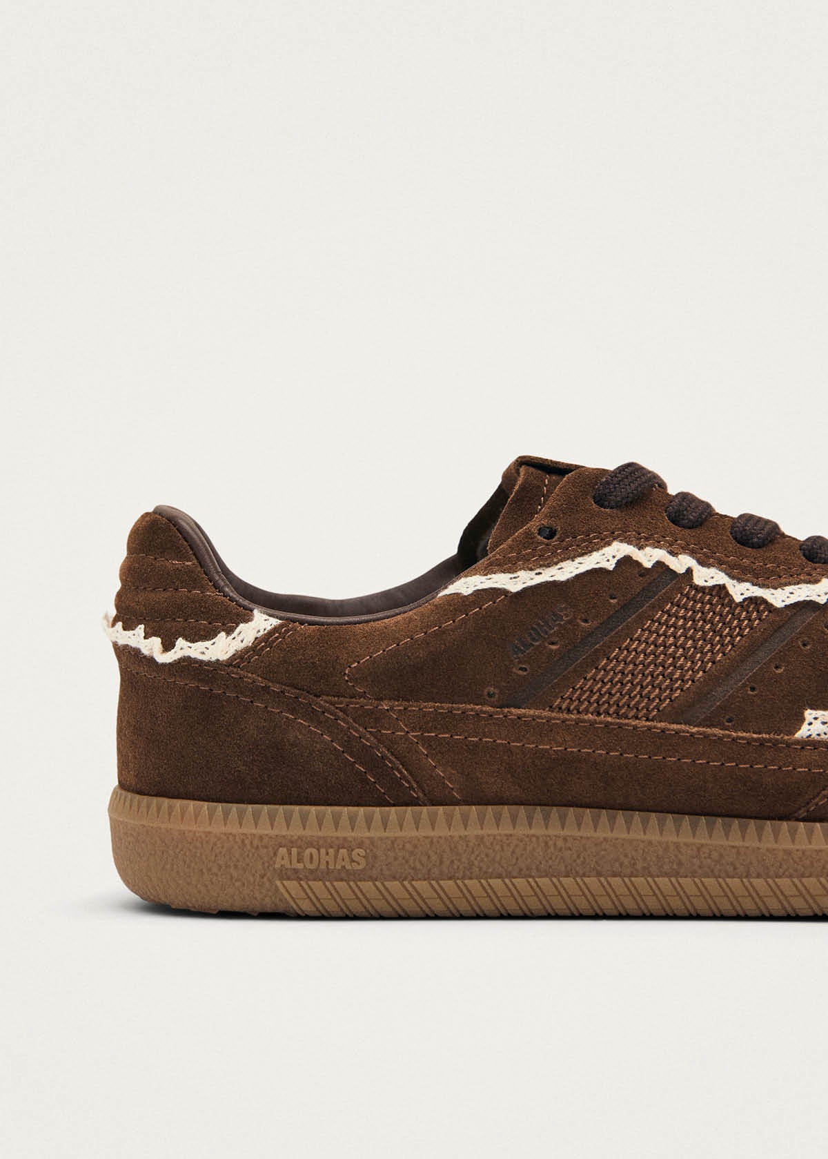 Tb.490 Crochet Chocolate Leather Sneakers - Image 7
