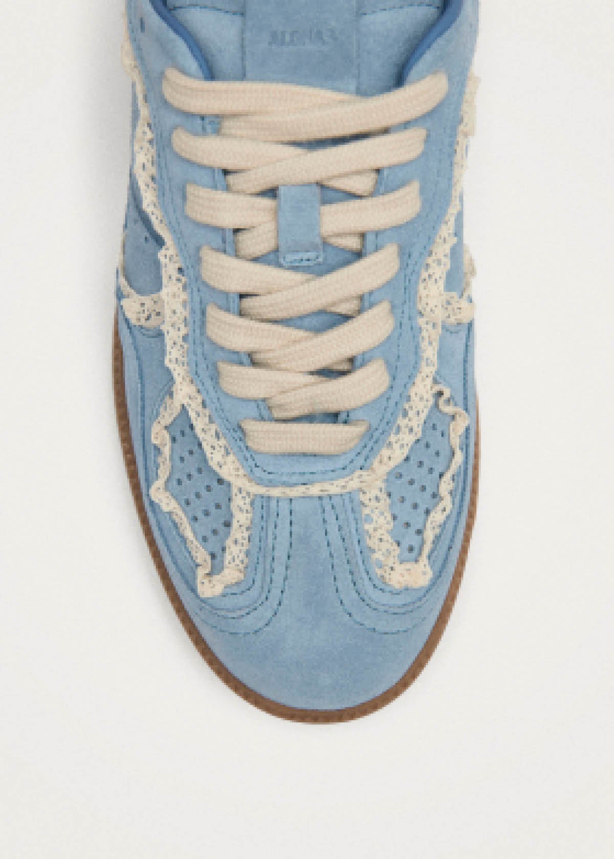 Tb.490 Mule Crochet Blue Leather Sneakers - Image 9