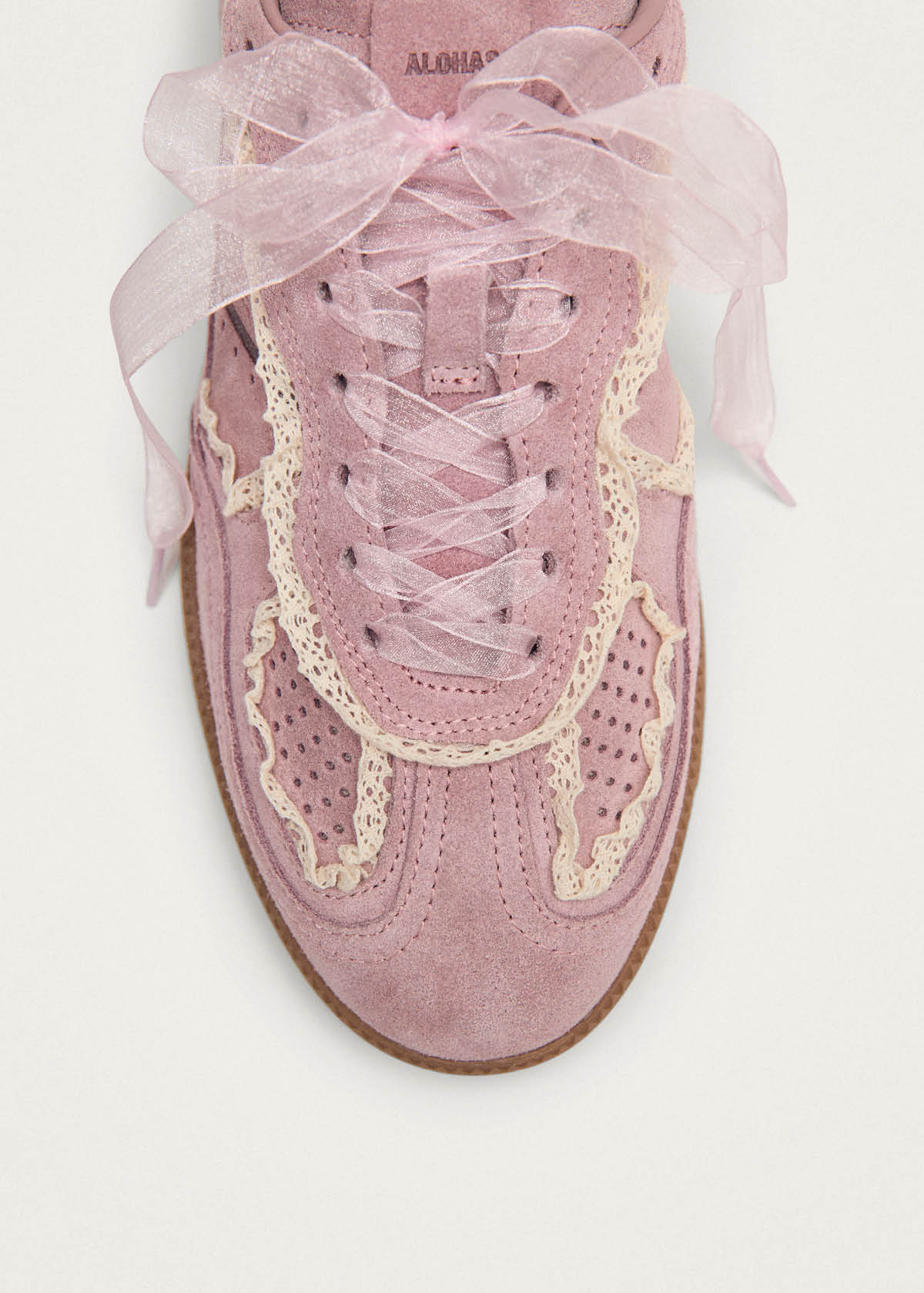 Tb.490 Mule Crochet Pink Leather Sneakers - Image 6