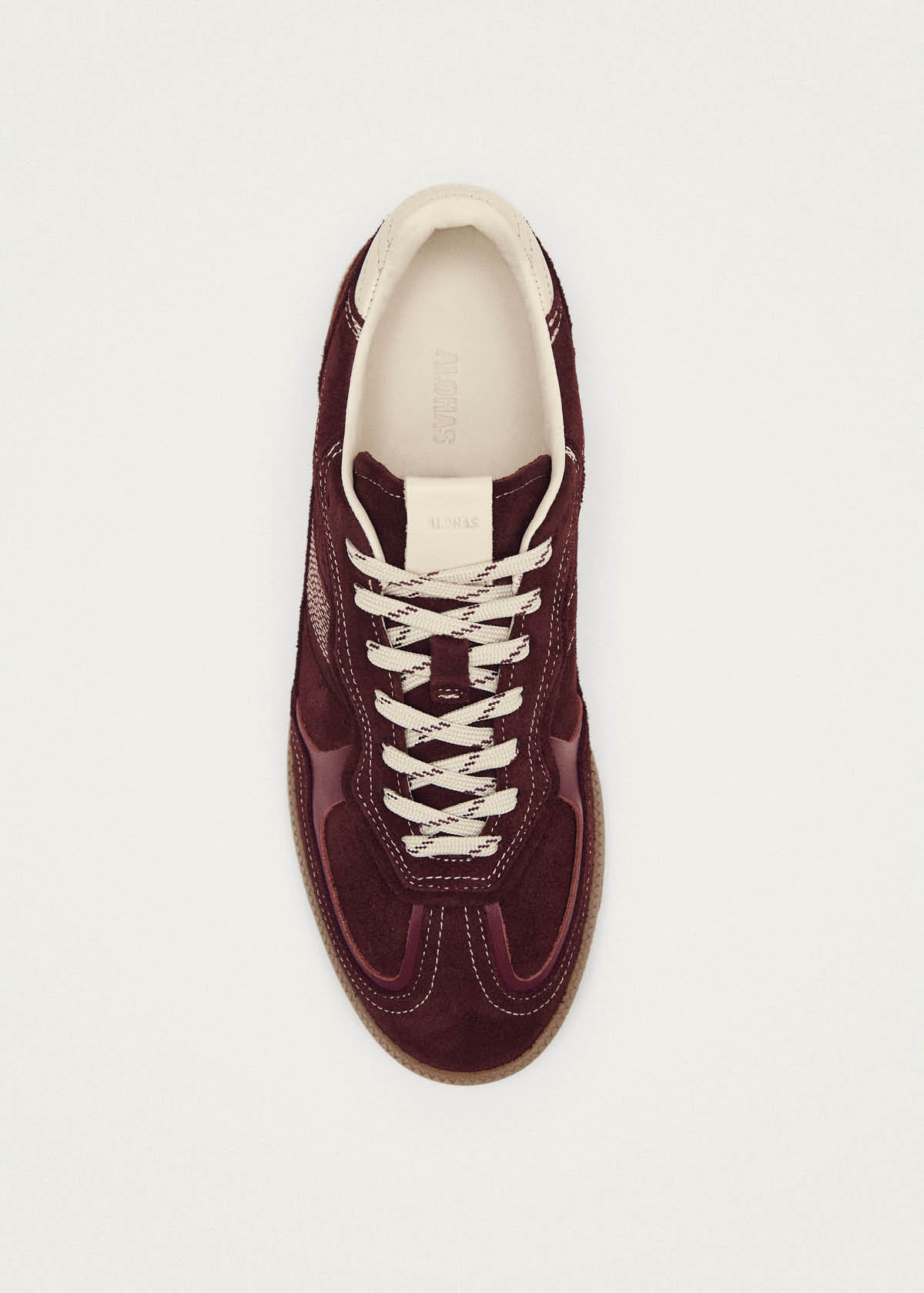 Tb.490 Rife Burgundy Cream Leather Sneakers - Image 5