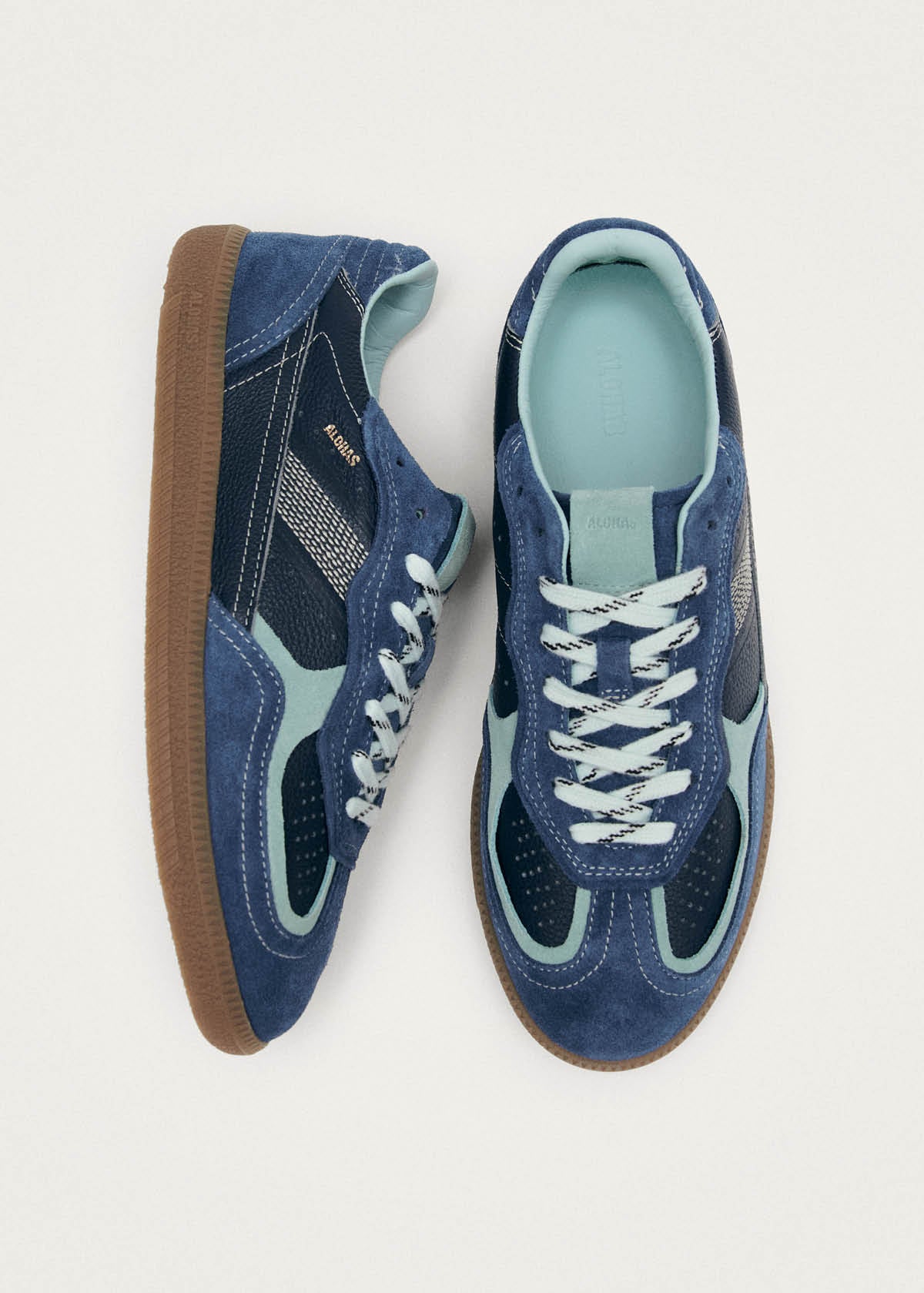 Tb.490 Rife Grain Cobalt Leather Sneakers - Image 5