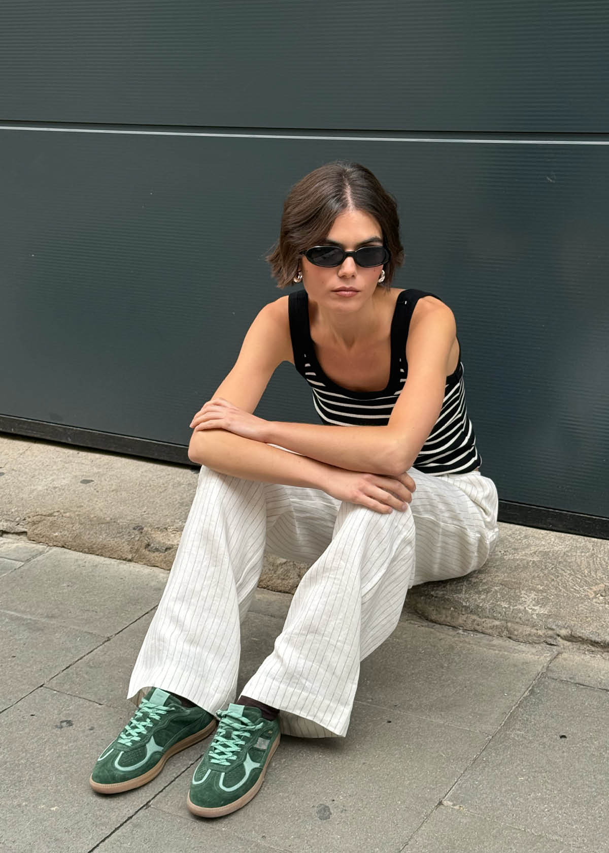 Tb.490 Rife Green Tones Leather Sneakers - Image 2